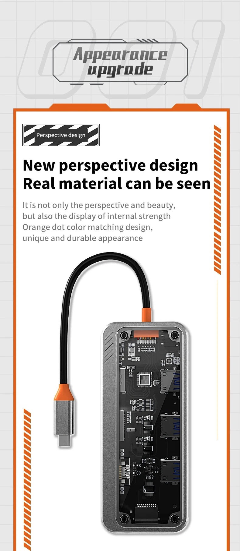 Basix 10 in 1 USB C HUB 4K30Hz Dock Station Type C to HDMI-Compatible RJ45 Ethernet PD100W for MacBook iPad Huawei Sumsang Phone