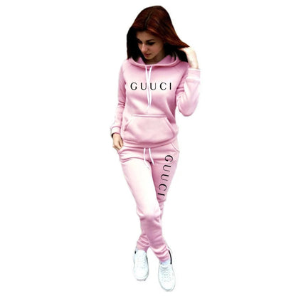 2025 Hot Sale Women Fashion Tracksuit Hoodies and Sweatpants High Quality Ladies Daily Casual Sports Jogging Suit Hooded Outfits - AMULET RING STORE