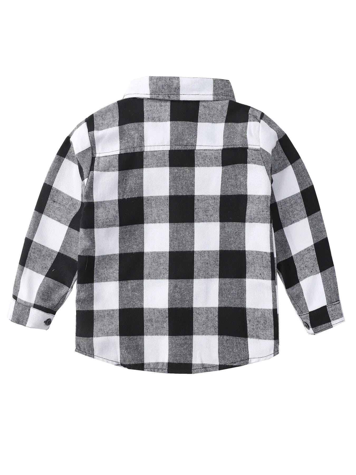 New Spring and Autumn Winter Boys and Girls 1-14 Years Old Classic Woolen Checkered Shirt Student Dress Versatile Shirt