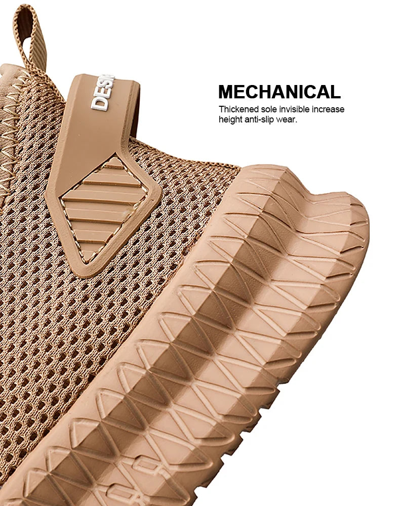 Men's Non-Slip Casual Sneakers Breathable Outdoor Jogging Training Hiking Sports Running Outdoor Women Weave Knit Lace Up Shoes - AMULET RING STORE