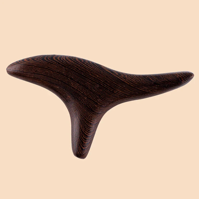 Nature Wood Trigonometric Massage Cone Wooden Lymphatic Massage Stick Face Hand Foot Body Massager Gua Sha Board Acupuncture Pen - AMULET RING STORE
