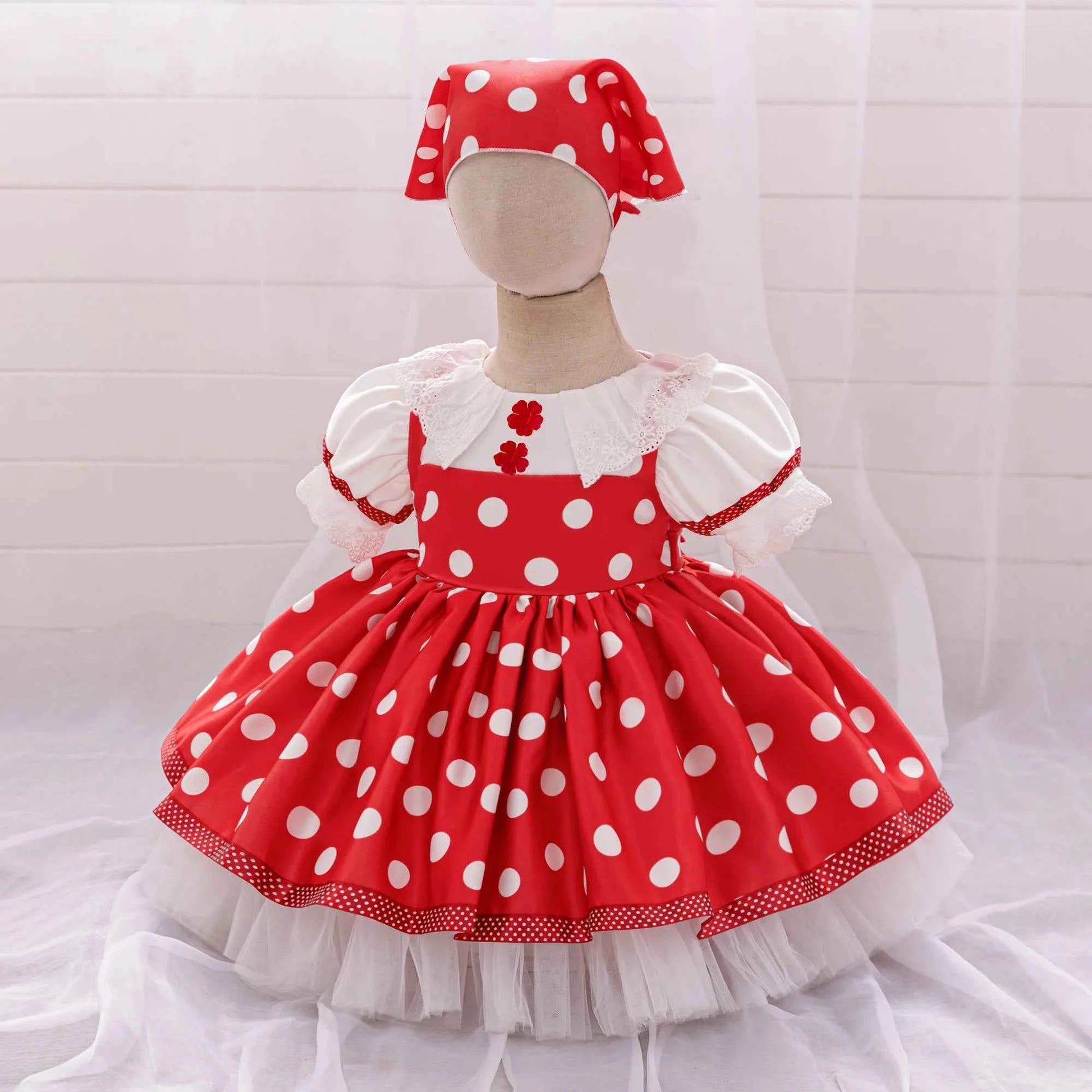 Masha and Bear Maid Costume for Baby Girls Lolita Christmas Costumes 1st Birthday Party Princess Dresss Bow Wedding Kids Clothes