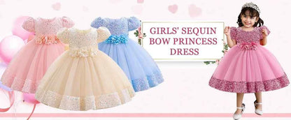 2024 Summer One Shoulder Sequin Fluffy Clothes New Off Shoulder Dress Girl Wedding Dress 0-5 Year Old Baby Girl Dress