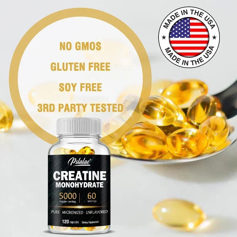 Creatine Monohydrate - Improves Performance, Muscle Growth and Recovery - AMULET RING STORE