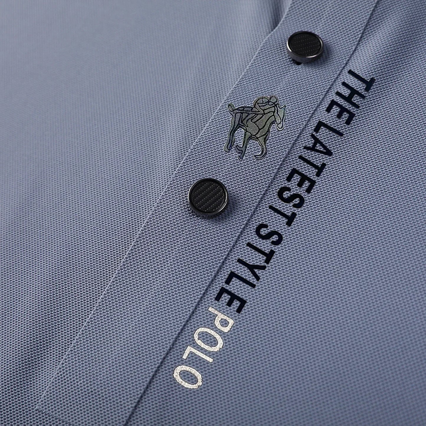 Ice Silk Embroidery Polo Shirt 2024 New Summer Lapel Elasticity T-shirt Korean Fashion Short Sleeve Business Casual Men Clothing