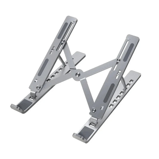Metal Portable Foldable Laptop Stand Adjustable Notebook Holder Aluminum AD028 - AMULET RING STORE