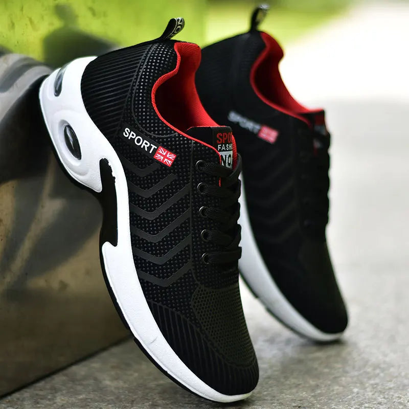 2025 new spring trend sports men's shoes Lace-up thick sole casual breathable fashion shoes Large size Wear skid resistance - AMULET RING STORE