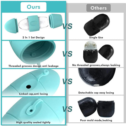 1PC Ice Face Roller Reusable Silicone Ice Mold Face Massage Eye Facial Beauty Skin Care Tools Apply Ice for Shrink Pores