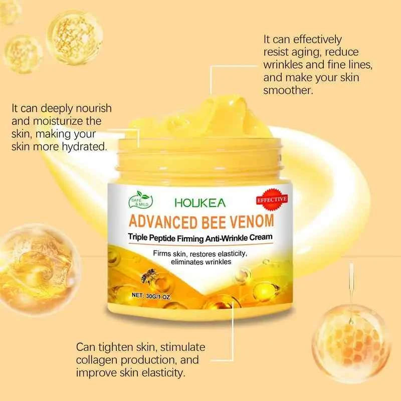 Bee Venom Instant Wrinkle Repair Cream Facial Anti-Aging Rejuvenate Fade Lines Firming Lifting Tightening Moisturizing Skincare