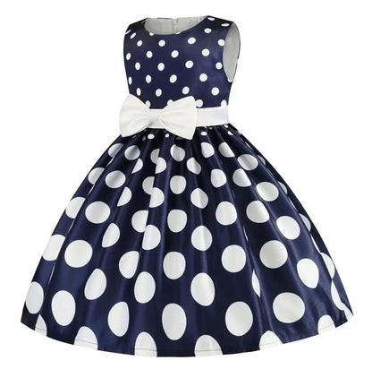 Summer Girls Rose Print Dress Princess Wedding Birthday Party Frocks Satin Children Vestidos Dresses For Girl Christmas Clothing