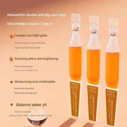 Astaxanthin Ampoule Anti Aging Face Serum Anti-aging Wrinkles Skin Brighten Whitening Hydrating Face Care Essence 30pcs/set