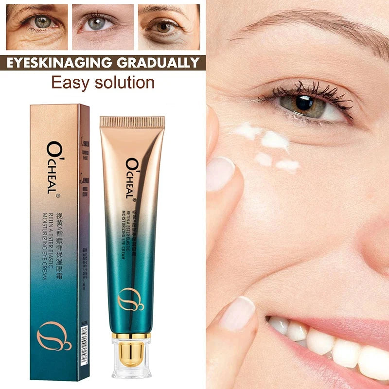 OCHEAL Eye Moisturizing Cream Fades Fine Lines Anti Dark Circles Eye Serum Remove Eye Bag Puffiness Anti-Aging Firmness Eye Care - AMULET RING STORE