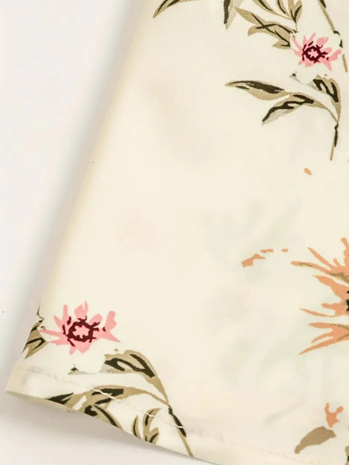 2025 New Elegant Floral Print Women's Dress, Half Sleeved Long Pants Dress, Summer Vacation Beach Dress