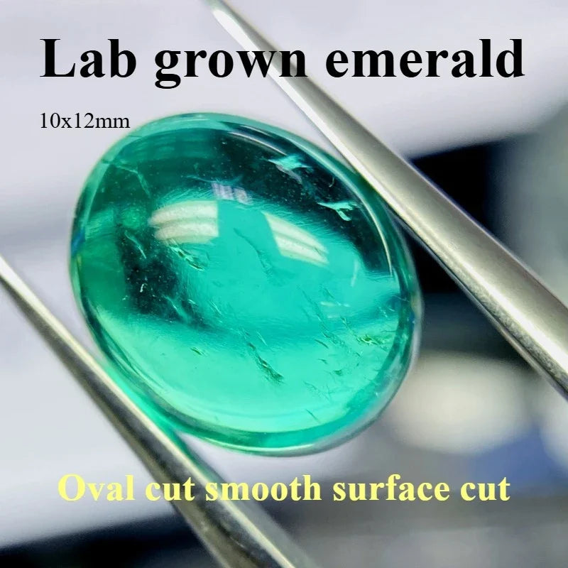 emerald Cut Lab Grown Columbia Emerald Natural color for DIY Jewelry Making Materials with Certificate Factory Wholesale price