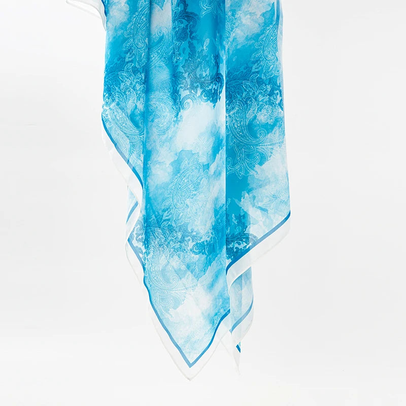 NEW Print Chiffon Hijab Scarf Shawl Fashion Islamic Muslim Scarves Wraps Women Echarpe Breathable Foulard Hijabs - AMULET RING STORE