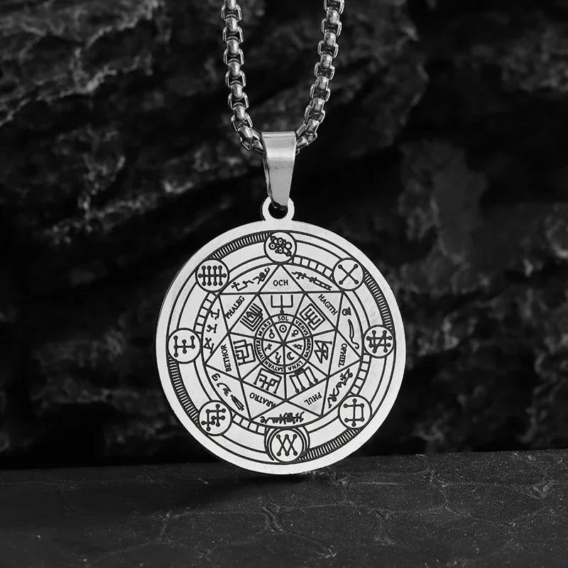 Seven Angels Magic Solomon's Seal Necklace Pendant