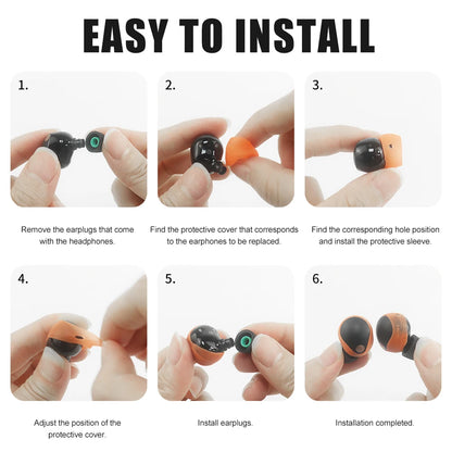 5 Pairs Silicone Ear Tips Cover Accessories Anti-Slip Ear Bud Tips 5 Color Ear Caps Replacement for Sony WF-1000XM5 Headphones - AMULET RING STORE