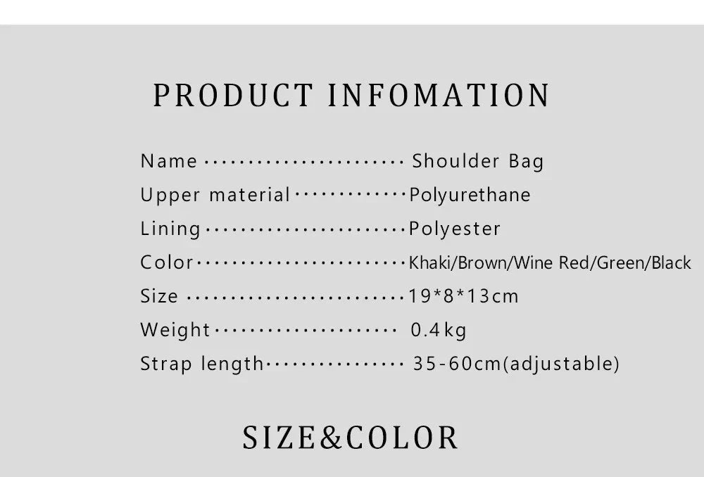 Fashion Design Model Metal Accessories Buckle Women's Shoulder Bag Luxury Brand 2025 Fashion Solid Colour Printed Head Bag