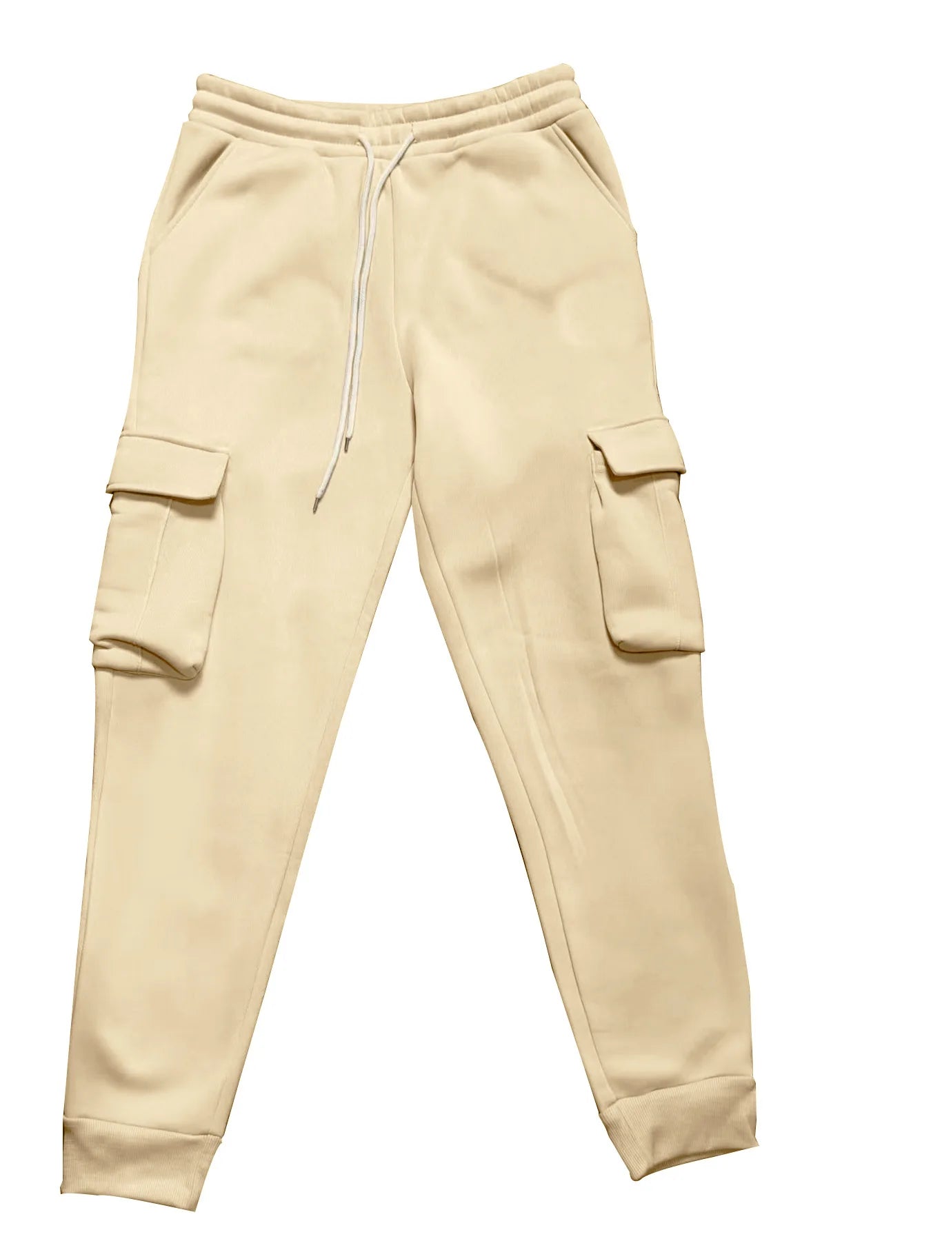 New autumn and winter velvet men's casual overalls multi-pocket pants large size sports casual trousers