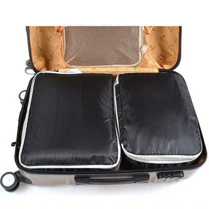 Travel Compression Packing Cubes Suitcase Luggage Organizer Set Zipper Foldable Storage Bag for Clothes Shoes Travel Accessories - AMULET RING STORE