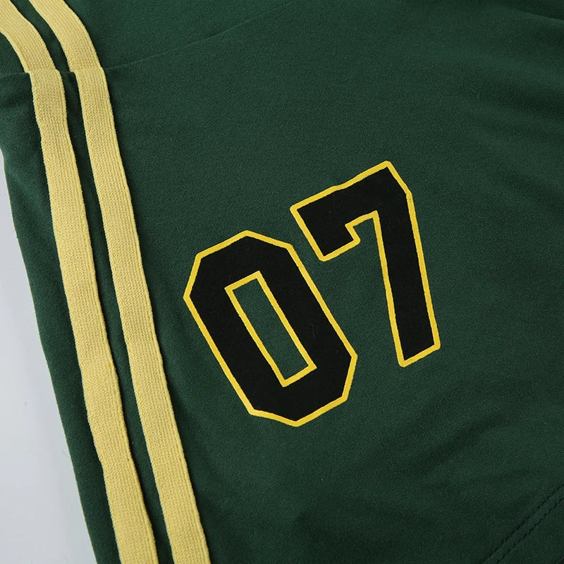 HEYounGIRL Tennis Style Spaghetti Strap Mini Dress Letter Print Contrast Color Sleeveless Women Short Dresses Summer Casual - AMULET RING STORE