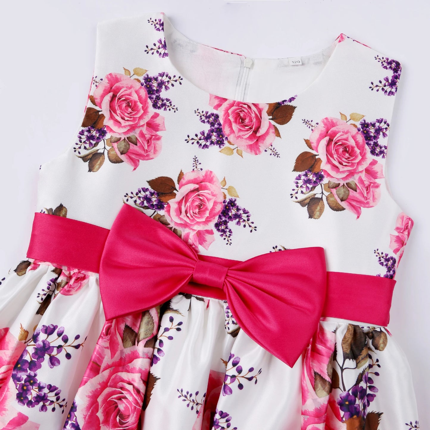 Girls' formal dress dress, printed princess dress, children's dress, flower performance outfit, children's dress