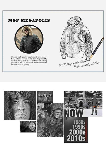 Men's winter jacket is very stylish waterproof and windproof, thickened with padded