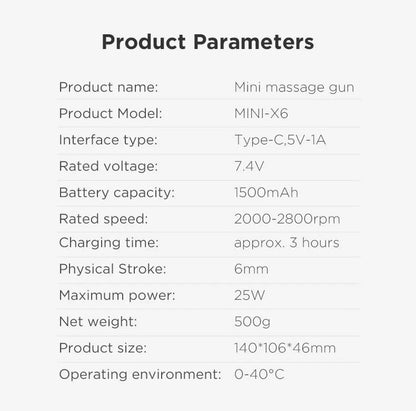 BOOSTER X6 Massage Gun Home Multifunctional Fitness Women's Muscle Relaxation Electric Pounding Sports Massager - AMULET RING STORE