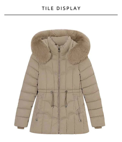 Winter 2025 New Down Jacket Women Parkas Fashion High-Quality Warm Cotton Padded Coat Ladies Short Overcoat Hooded Overwear Tops