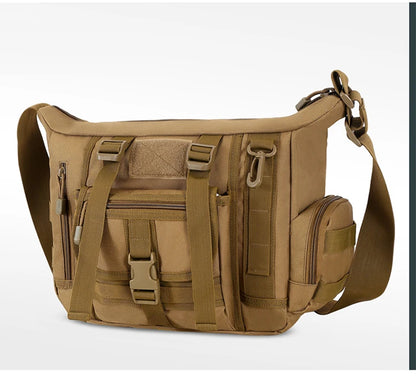 Men Camouflage Shoulder Bag Tactical Fishing Camping Tote Trekking Climbing Bags Large Multi-Pocket Travel Laptop Messenger Pack