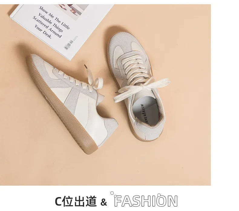 Leisure Sports Shoes For Women Comfortable Soft Bottom Outdoor Walking Shoes Lady Fashion Flats Shoes New Low-top Shoes - AMULET RING STORE