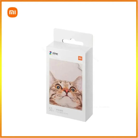 Original 100% Xiaomi ZINK Pocket Printer Paper Self-adhesive Photo Print 50pcs Sheets Xiaomi 3-inch Mini Pocket Photo Printer