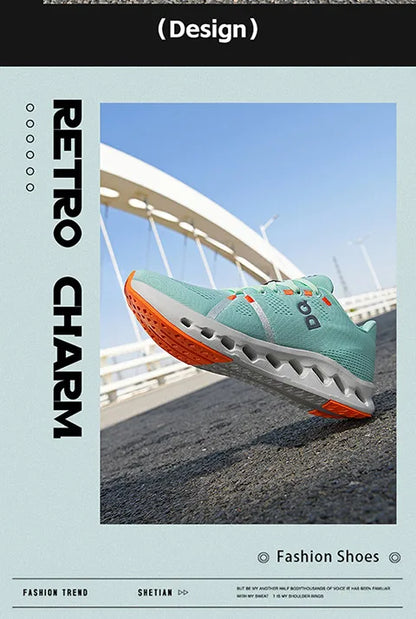 Leisure plus Size Men's Shoes39-45 Fashion Cushioned Running Shoes Sports Trend Gray Green White Black Breathable Comfortable - AMULET RING STORE