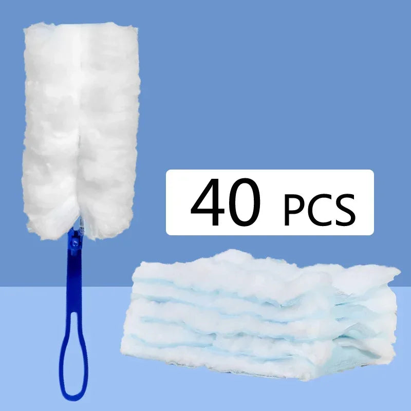 Bulk Duster Brush Disposable Duster with Replace Head Refills For Cleaning Home Office Blinds Car Surface Duster Cleaning Tool - AMULET RING STORE