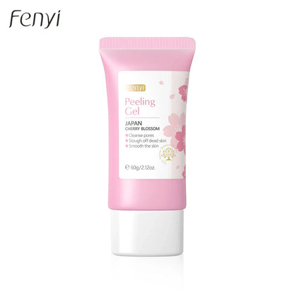 Sakura Face Deep Cleaning Exfoliating Gel Skin Care Whitening Moisturizer Repair Facial Scrub Skin Care 60g - AMULET RING STORE