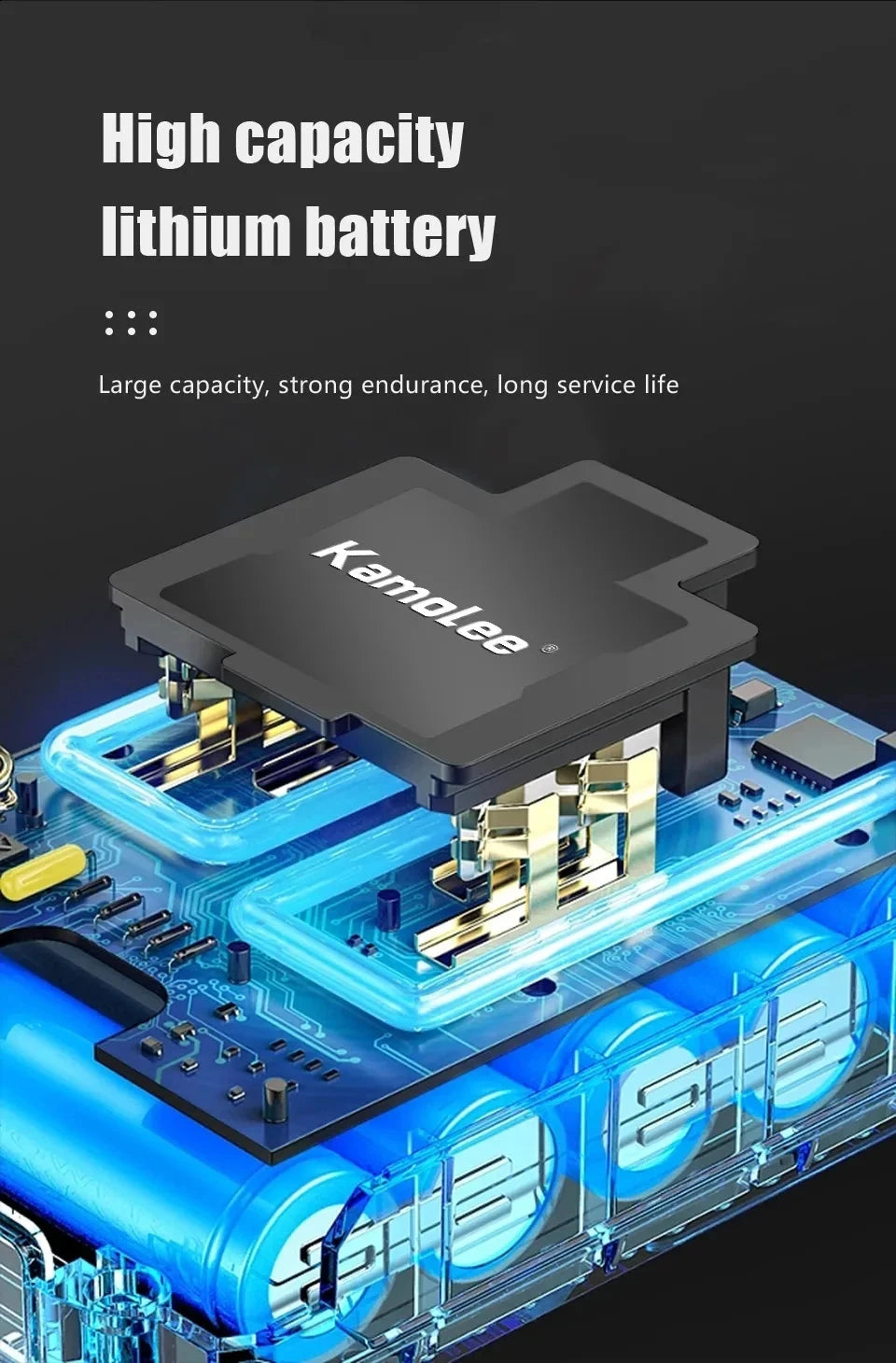 Kamolee 10mm Cordless Electric Impact Drill Electric Screwdriver Home DIY Power Tools For Makita 18V Battery - AMULET RING STORE