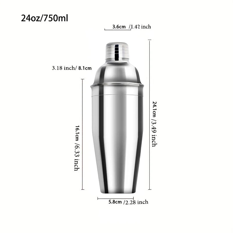 6/7/10pcs Stainless Steel Cocktail Shaker Bartending Tools Bartender Kit Martini Sharker Drink Mixer Set With Storage Bag - AMULET RING STORE