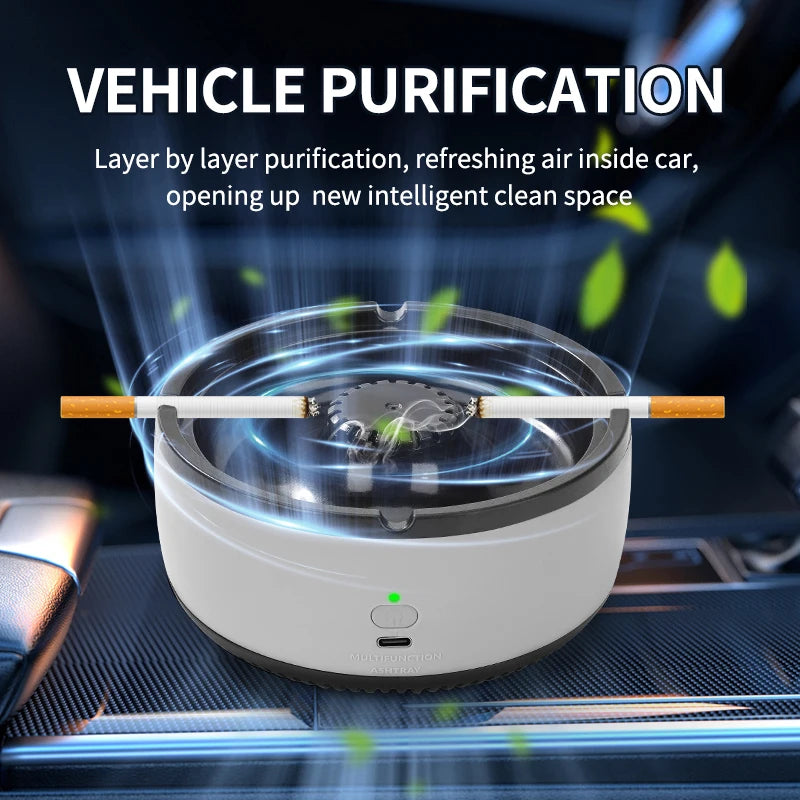 Xiaomi Youpin Air Purifier Ashtray Rechargeable Car Smoking Tank To Remove Second Hand Smoke Odor Sterile Filtration Home New Mi - AMULET RING STORE