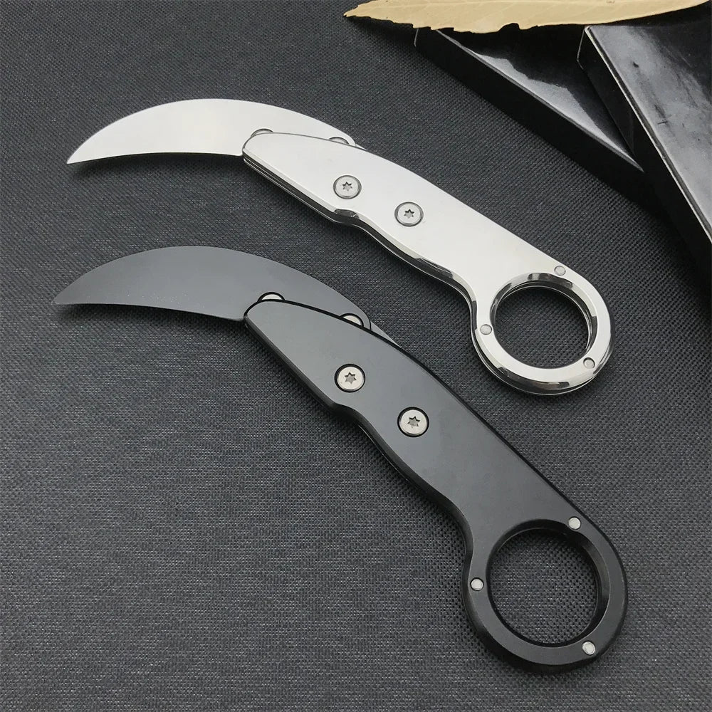 Pocket Mini Outdoor Knife All-steel Claw Mechanical Paw Knives Tactical Karambit Multi Tool EDC Portable Camping Gift for Men
