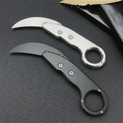 Pocket Mini Outdoor Knife All-steel Claw Mechanical Paw Knives Tactical Karambit Multi Tool EDC Portable Camping Gift for Men