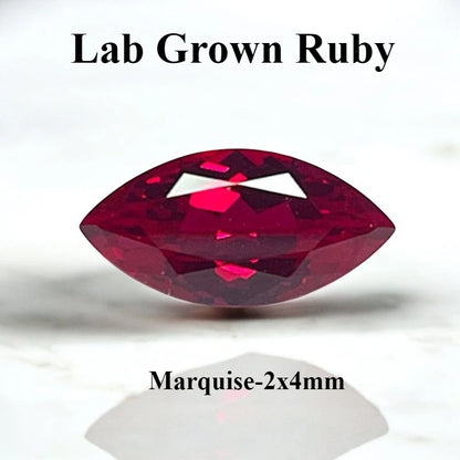 Lab Grown Ruby Pigeon Blood Red Color For Jewelry Diy Making Main Materials Selectable Certificate