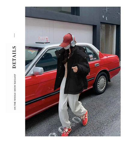 Women's Winter Warm Padded Jacket Coat 2025 New Down Cotton Hooded Solid Thick Parka Waterproof Puffy Korean Fashion Outdoor