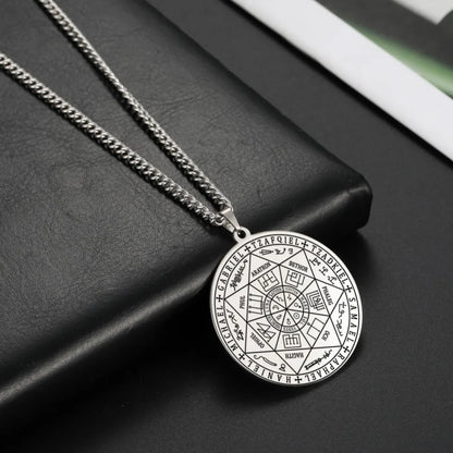 Seal of The 7 Archangels Pendant Necklaces for Men