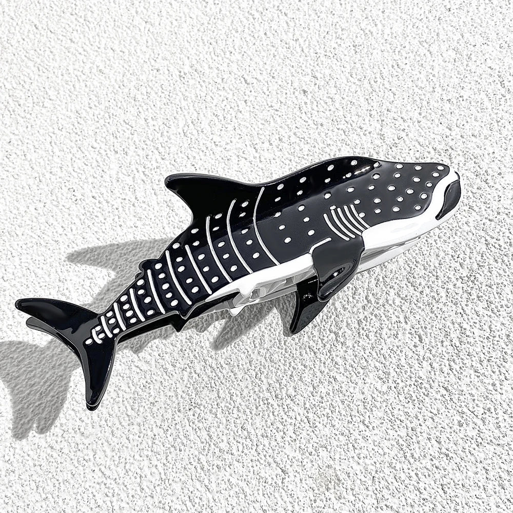 Creative Funny Acetate Tortoise Sturgeon Fish Shark Hairpin Oversize Marine Animal Barrettes Thick Hair Clip Claw Accessories - AMULET RING STORE