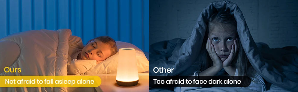 13 Color LED Changing Night Light RGB Remote Control Touch Dimmable Lamp Portable Table Bedside Lamp USB Rechargeable Night Lamp - AMULET RING STORE