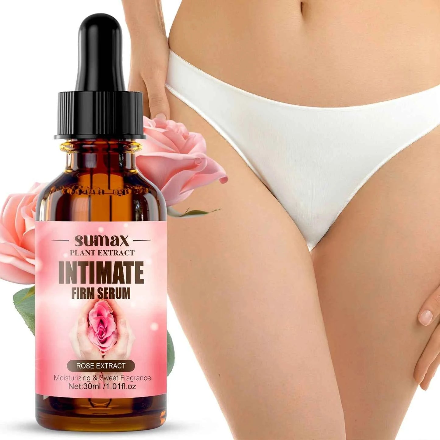 Intimate Firming Serum, Rich in Rose Extracts, Collagen and Glycerin, Rapidly Absorbs with Skin,Hypoallergenic for All Skin Type