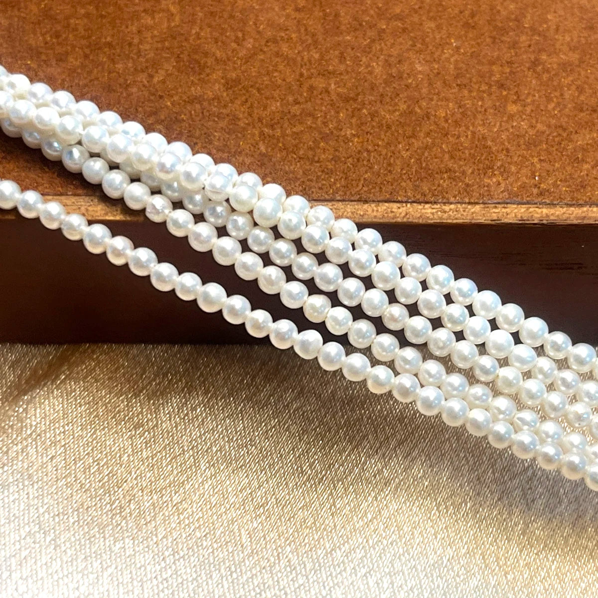 AAA 2-3mm High Quality Near-round Beads Exquisite Natural Freshwater Pearls for Jewelry Making DIY Necklace Bracelet Accessories - AMULET RING STORE