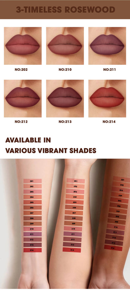 Rozza Waterproof Lip Liner Pencil Set, Weightless Precise Liner with Super Soft Blendable Texture Matte Soft - AMULET RING STORE