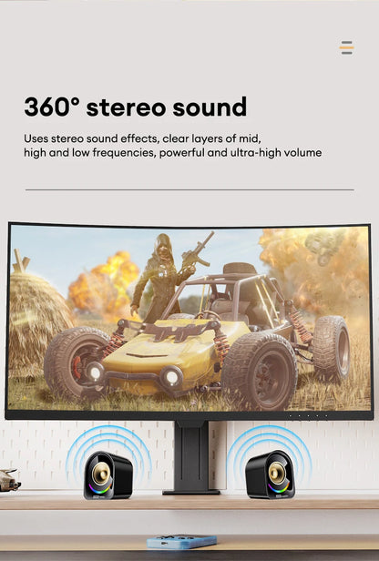 New Lenovo A02 Wireless Bluetooth V5.4 Speaker With Dual Mode RGB Light Wired Loudspeaker Vibrant Stereo Sound Camping Soundbox