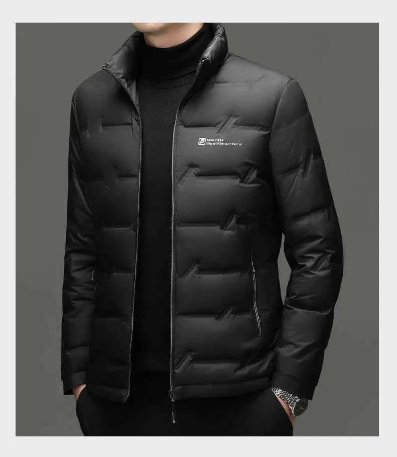 Winter Down Jacket 2026 Light Luxury Brand Men's Coat 90% White Duck Down Lining Outdoor Leisure Sports Men's Jacket
